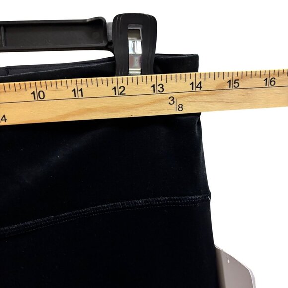 Athleta Elation Velvet Tight Leggings Size M Black Womens Activewear - Picture 7 of 10